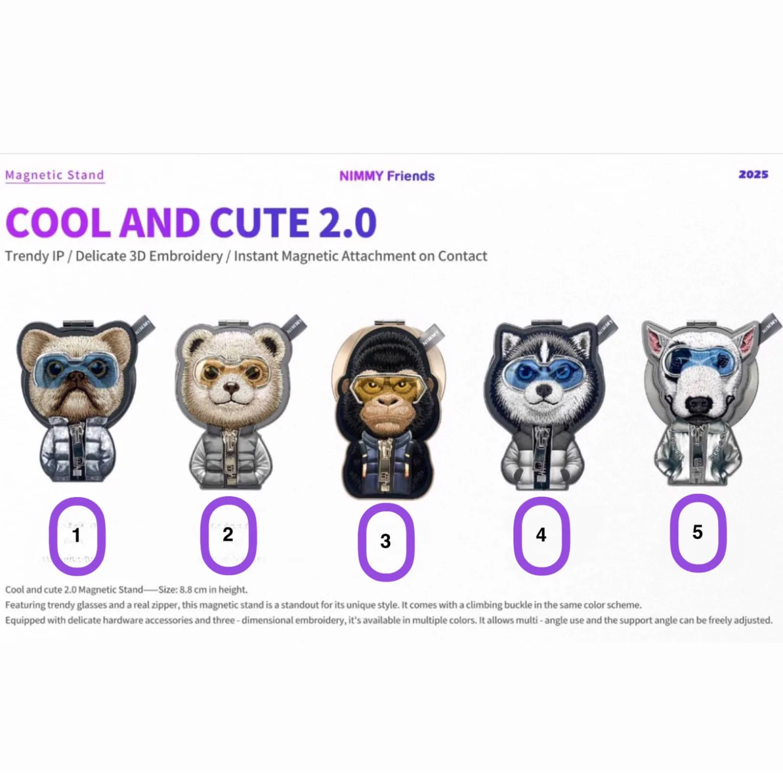 استند نیمی Nimmy Cool & Cute Magnetic Stand