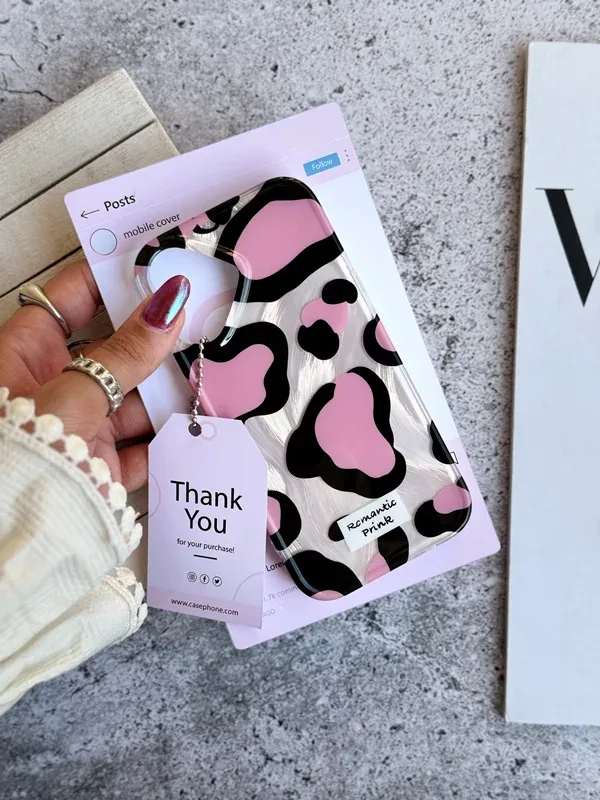 قاب پلنگی Romantic Pink آیفونی
