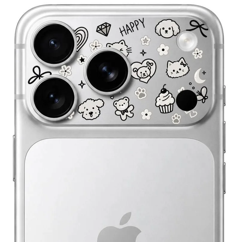 محافظ دور لنز طرح Happy بلو Blueo Invisible Shock-Resistant Lens Protection