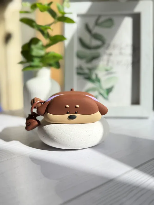 کاور ایرپاد Cartoon Puppy سیلیکونی با آویز