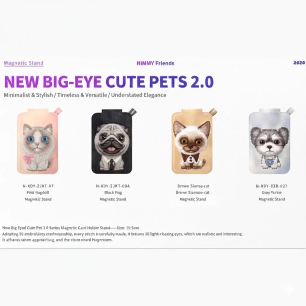 استند و جاکارتی نیمی Nimmy New Big Eye Cute Pets ۲