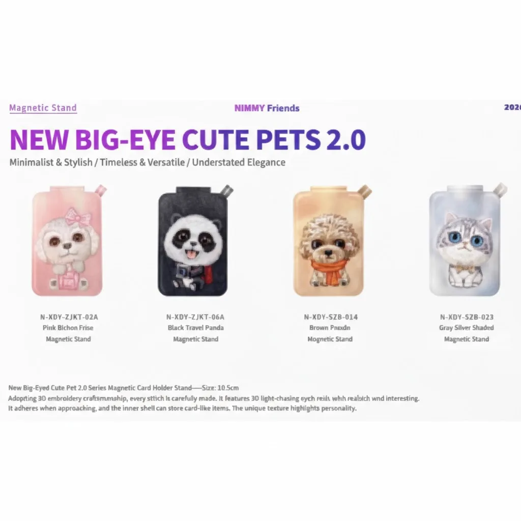 استند و جاکارتی نیمی Nimmy New Big Eye Cute Pets ۱