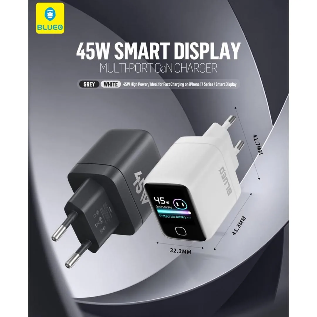 آداپتور بلو Blueo Adaptor45W GAN Charger